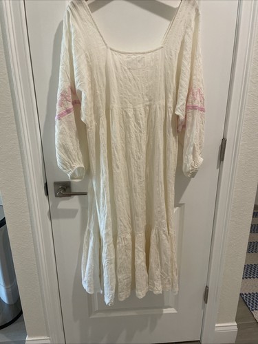 Maxi abito/coverup da donna Pitusa stile baracca taglia standard manica da poeta - Foto 9 di 12
