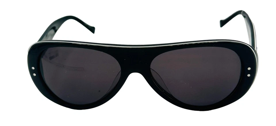 Lucky Brand Unisex Black Plastic Aviator Sunglass, Smoke Lens Acoustic - Image 3 of 4
