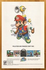 2002 Super Mario Sunshine Gamecube Print Ad/Poster Official Nintendo Promo Art