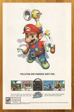 2002 Super Mario Sunshine Gamecube Print Ad/Poster Official Nintendo Promo Art