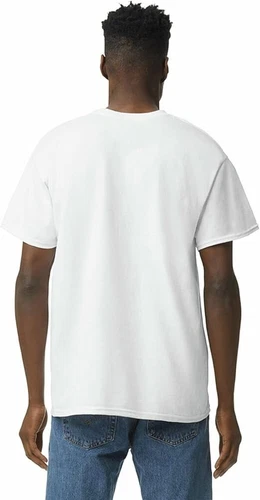 Gildan (3-pack) White Solid Ultra/Heavy Cotton Short Sleeve Blank T-Shirt S-XXL image 3
