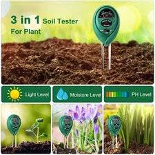 3 in1 Soil Tester Water PH Moisture Light Test Meter Kit For Garden Plant Flower