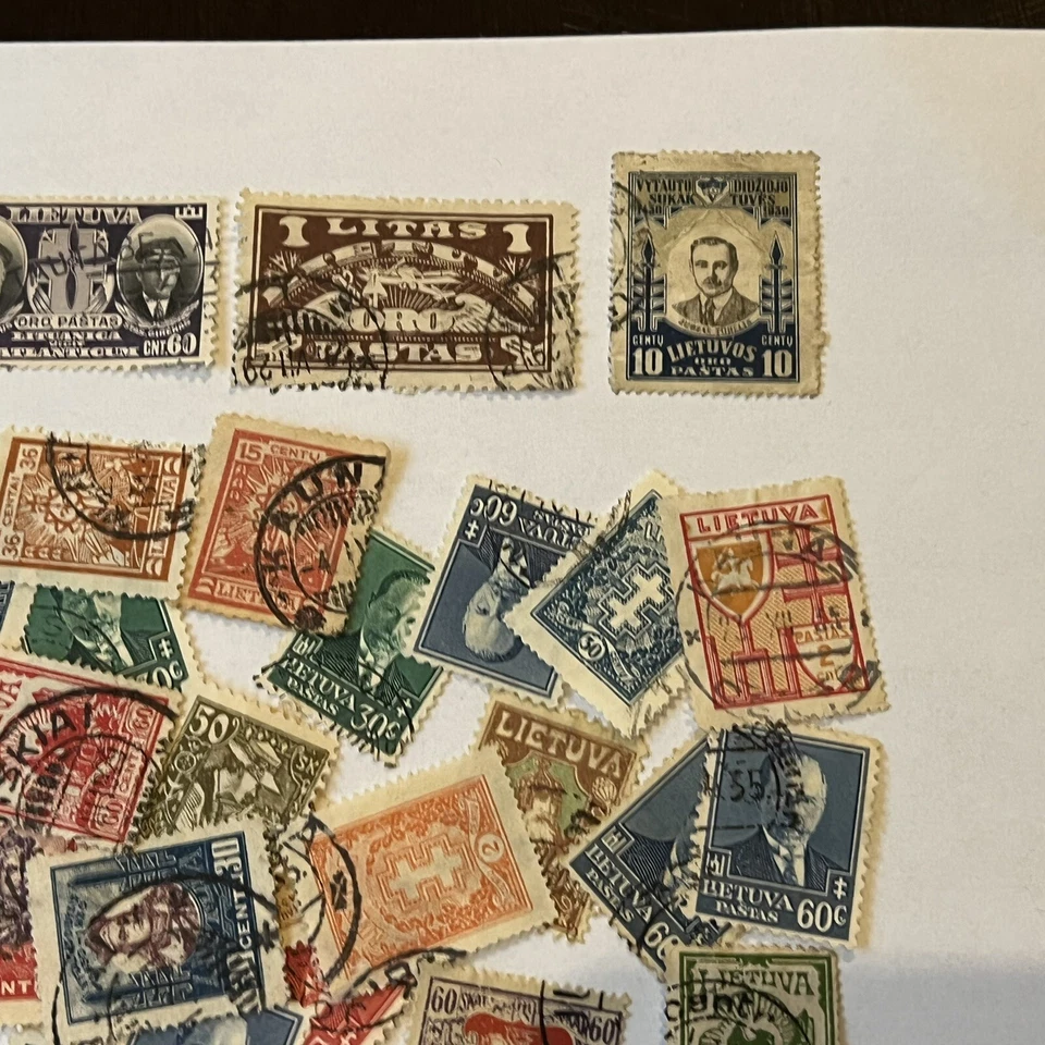 LARGE EARLY LOT OF LITHUANIA STAMPS GREAT COLLECTION #2 - Image 4 of 4