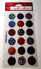 Sticko Metallic Christmas Ornaments Stickers EK Success NIP Multi-Color