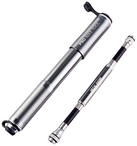 Bike Mini Air Pump Hand Shock Presta Schrader Tire Bicycle Cycling Gauge 120PSI - Picture 1 of 7