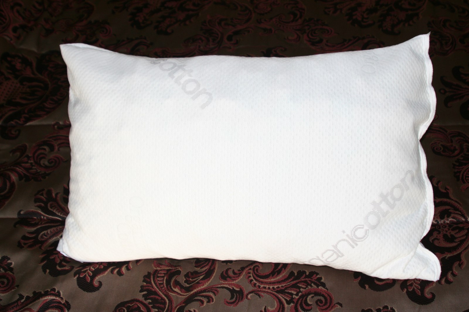 Organic Cotton Blend Queen Shredded Memory Foam Pillow,100% Washable, USA Made