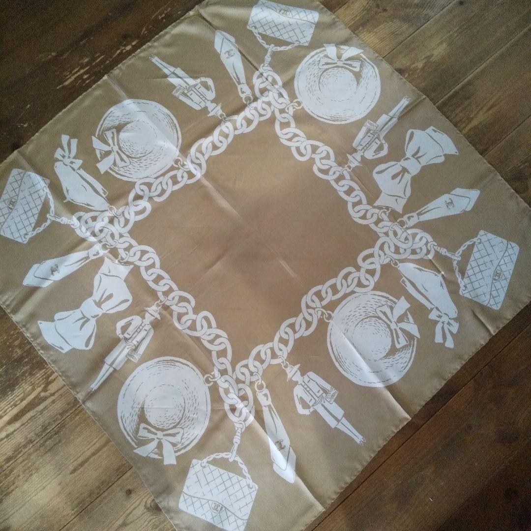 Chanel Silk Scarf 85cm x 85cm Beige Cowboy-Inspired Used | eBay
