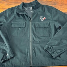 Antigua Women's Houston Texans Black Full-Zip Jacket Size L