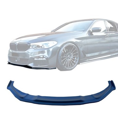 Front Bumper Lip For 17-20 BMW G30 G31 5 Series M Sport Only (Matte Black)