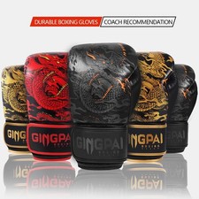 Guantoni Boxe Professionali 10 12 14oz Adulti Uomo Donna Sanda Muay Thai MMA
