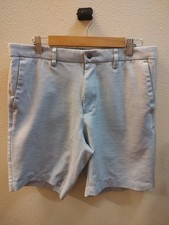 Men s Callaway Light Blue Flat Front Casual Golf Shorts Size 34 F6
