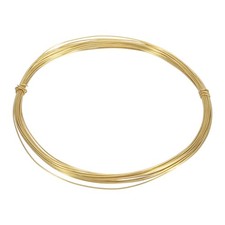 22 Gauge Brass Round Wire, 25 ft Craft Tarnish Resistant Beading Wires