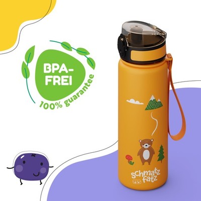 Trinkflasche Kinder Sportflasche 500ml Auslaufsicher BPA-frei 1-Klick-Verschluss