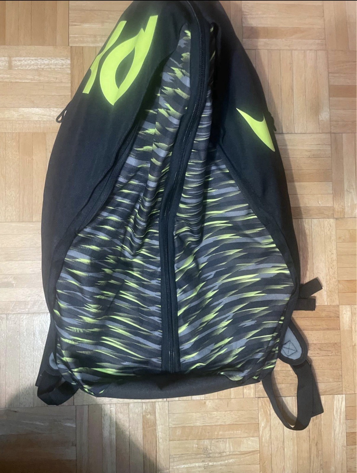 Nike KD Kids' Backpack Black Yellow Polyester Adjustable Str