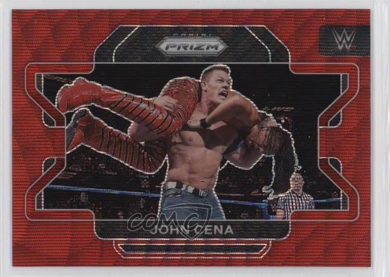2022 Panini Prizm WWE Ruby Wave Prizm John Cena #45 0s9t