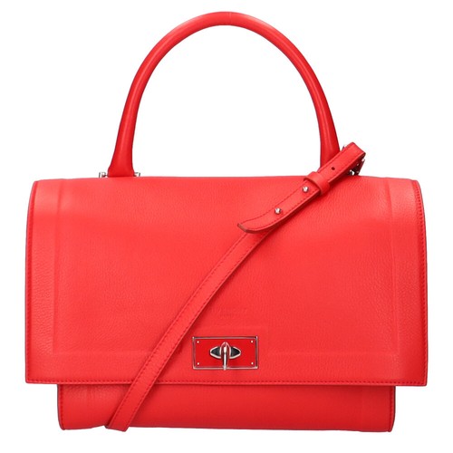 GIVENCHY Shoulder Bag Leather Red Ladies Used