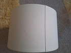 Premium White Linen Drum Lamp Shade 18" X 10" Large — photo 3