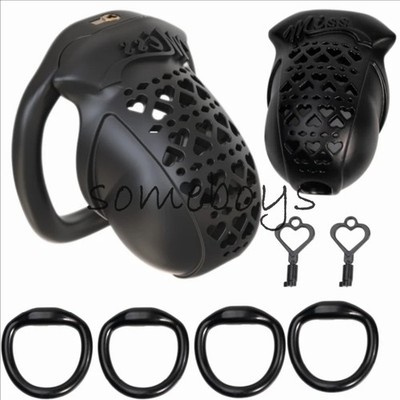 Male Chastity Cage Breathable Honeycomb Design With Removable Lock Cage For Men 
