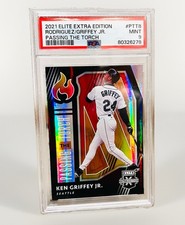 2021 Elite Ken Griffey Jr Julio Rodriguez PASSING THE TORCH SSP - 🔥 CASE HIT 🔥