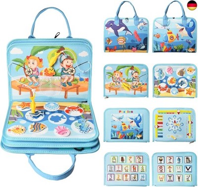 Busy Board ab 1 Jahr, 5-Schichten Montessori Activity Board für Baby ab 1 2 3 4