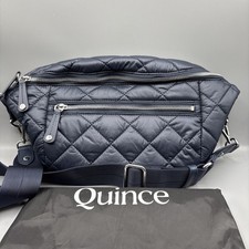 Quince Transit Quilted Sling Bag Blue  Fanny Crossbody Waist Pack MSRP$72