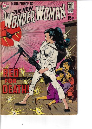 Wonder Woman 189 I-Ching Red China VG 1970 Glossy