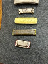ROYAL TONE Diatonic Harmonica Key of C Beige Plastic/Metal Body Lot of 5