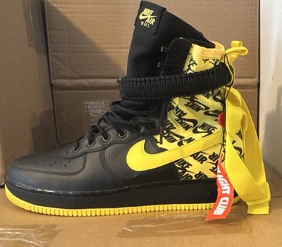 Nike SF Air Force 1 High Men's Size 12 Black/Dynamic Yellow AR1955-001