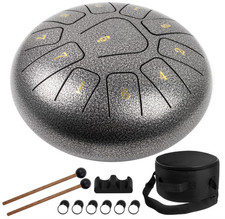 Tambor de lengüeta de acero 10” 11 notas en Do con accesorios y bolsa, Nuevo