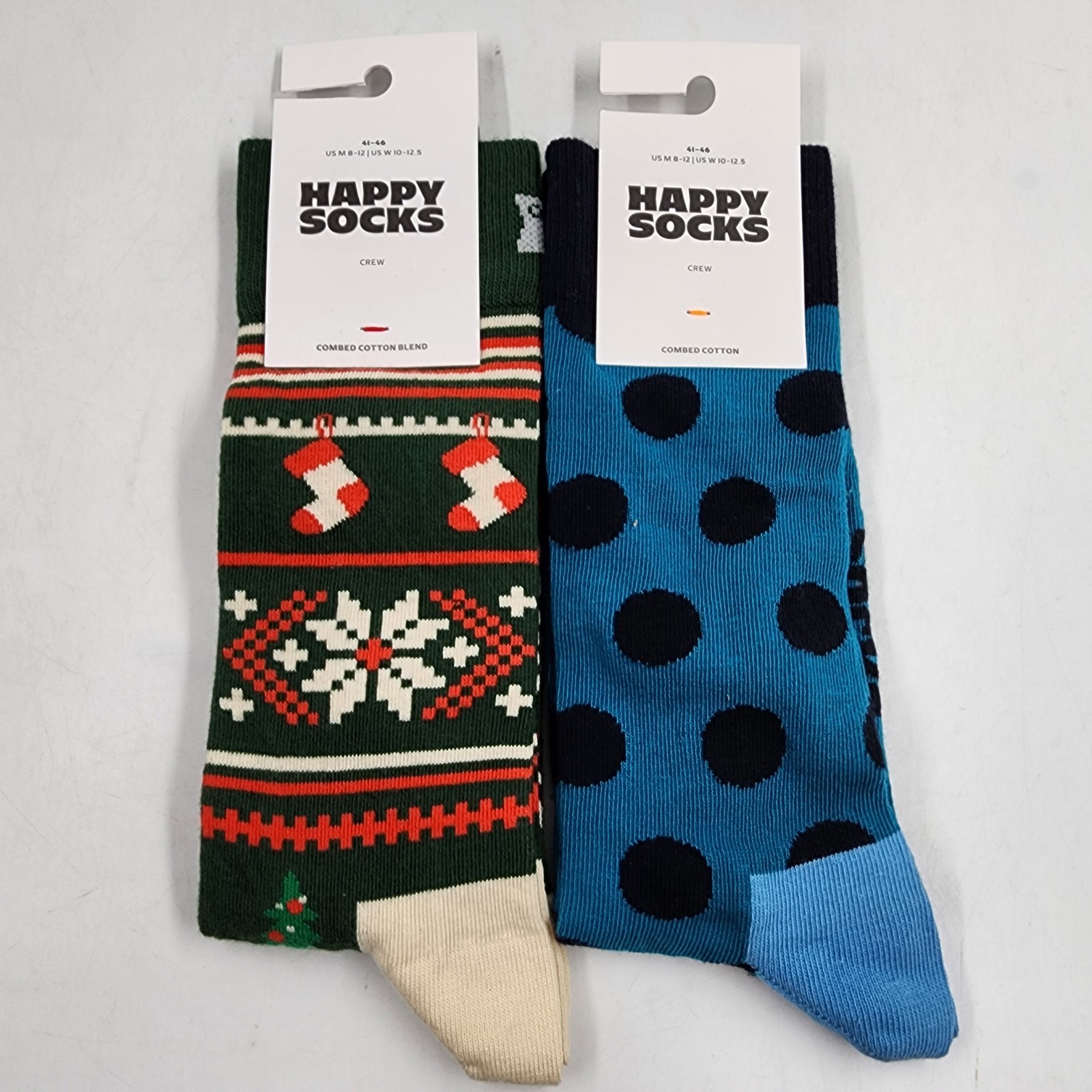 Happy Socks ChristmasВязаные носки-свитера в горошек Мужские 8-12 комплектов - 2 пары 2590₽
