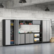 Garage Storage Cabinet System Rolling Tool Chest Tool Organizer Box Workshop Set