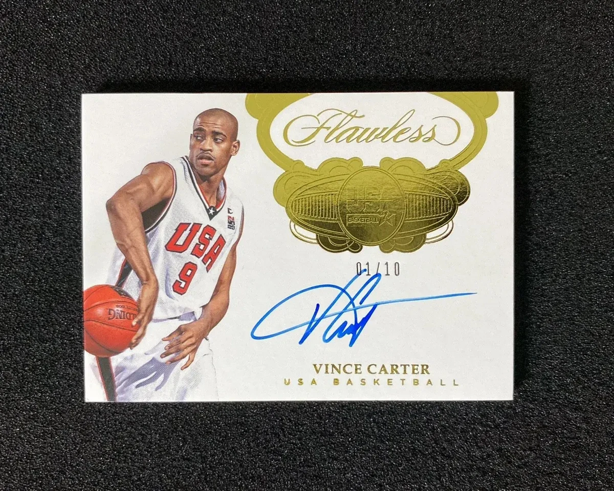 Panini Vince Carter Basketball Autographed Sports Trading Cards