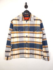 Selected Homme Lumber Jacket Size Medium Men's Lined Plaid Overshirt Shacket