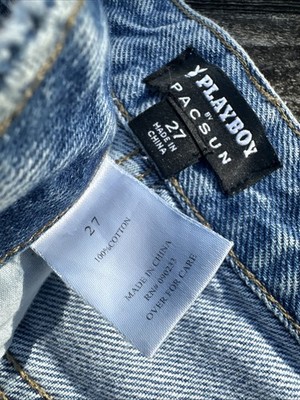 Playboy x PacSun Straight Leg 90s Jeans Playboy Bunny Print On
