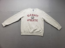 Old Navy Men Sweatshirt S Gray Long Sleeve Pullover Crew Neck Comfort Casual