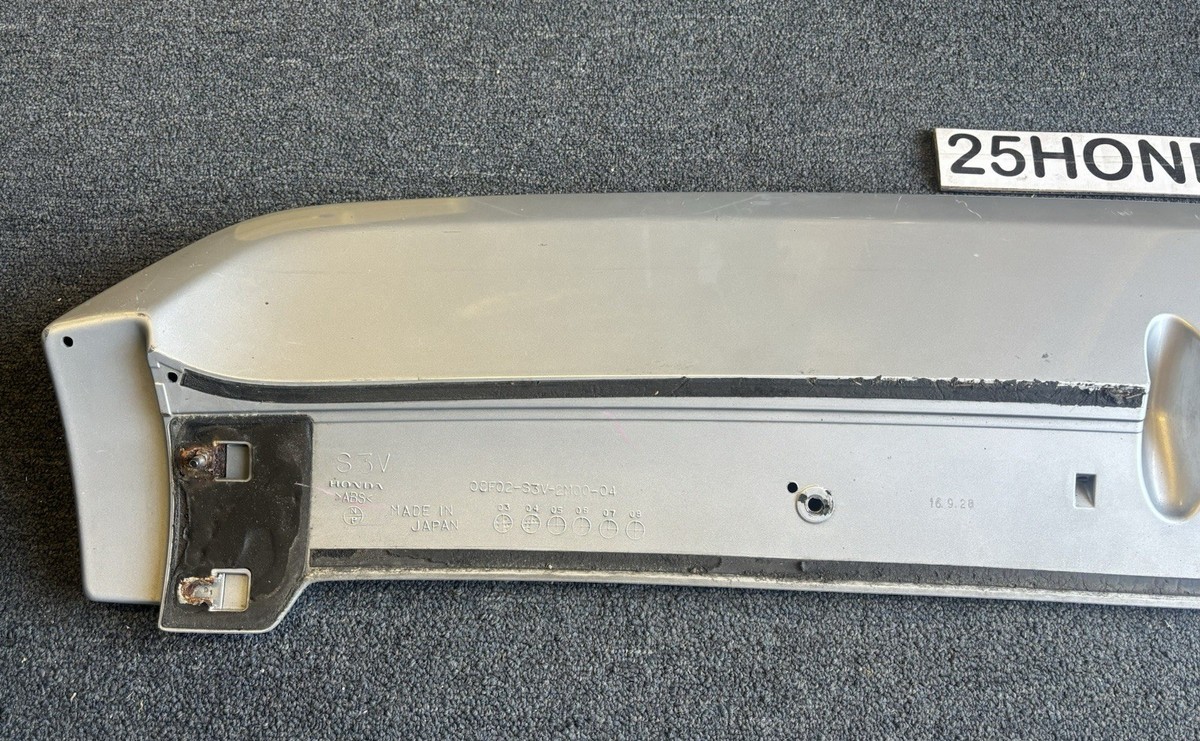 04-06 Acura MDX Factory Accessories Spoiler Wing Lip Silver YD1