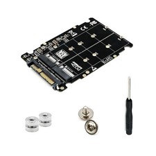 M.2 NVME SSD Key M  NGFF SATA SSD Key B to U.2 SFF-8639 Adapter Card Module