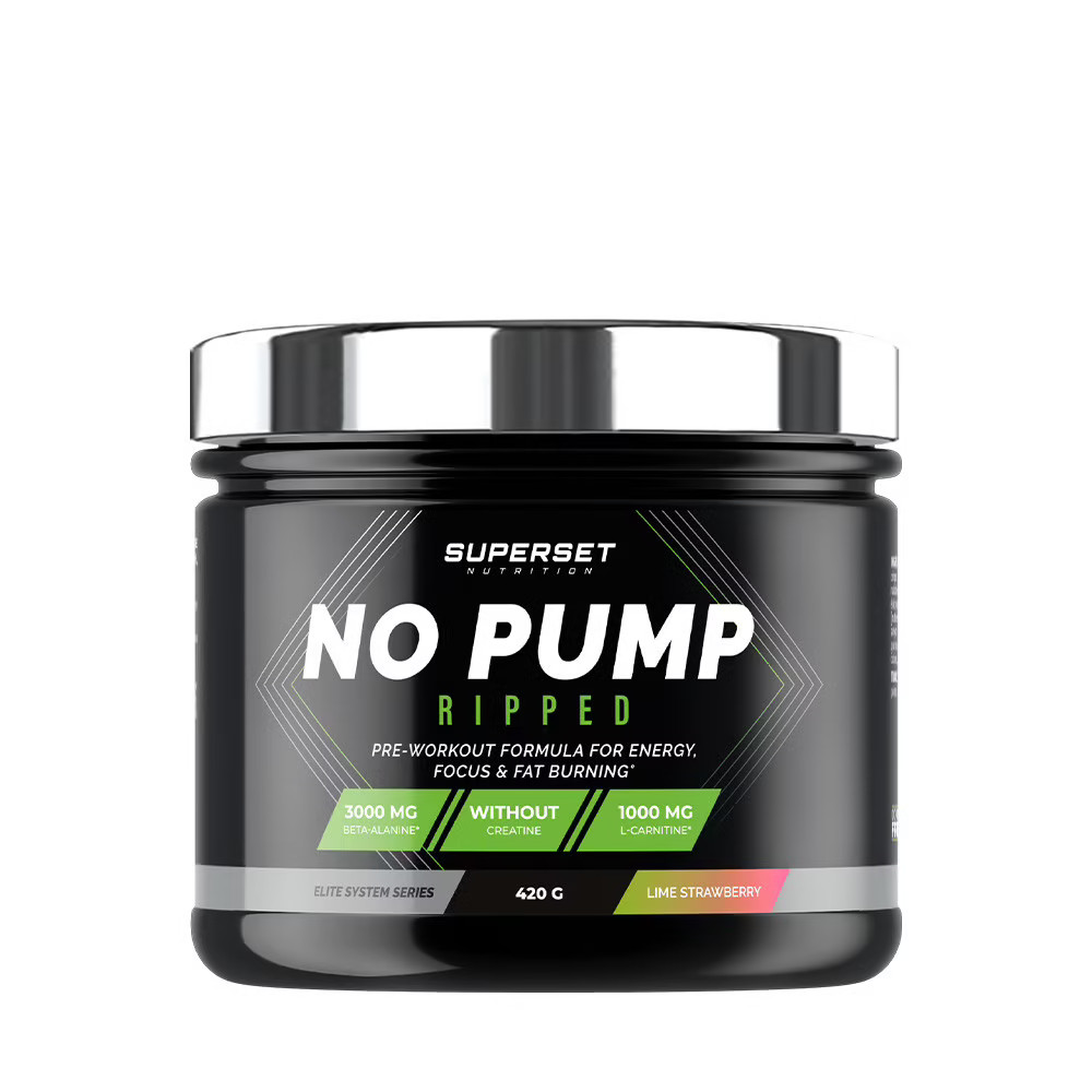 PreWorkout brûleur de graisse No Pump Ripped Superset Nutrition 420g pour une définition musculaire