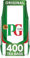 PG Tips Original Black Tea Bags 400 Pack Full-Bodied Biodegradable Teabags 0.03 per strip