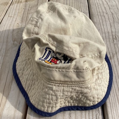 Vintage Disneyland Mickey Mouse Unisex Beige Bucket Hat Disney Goofy Hat Co. Vintage Disneyland Mickey Mouse Bucket Hat Size S/M Goofy main image 4