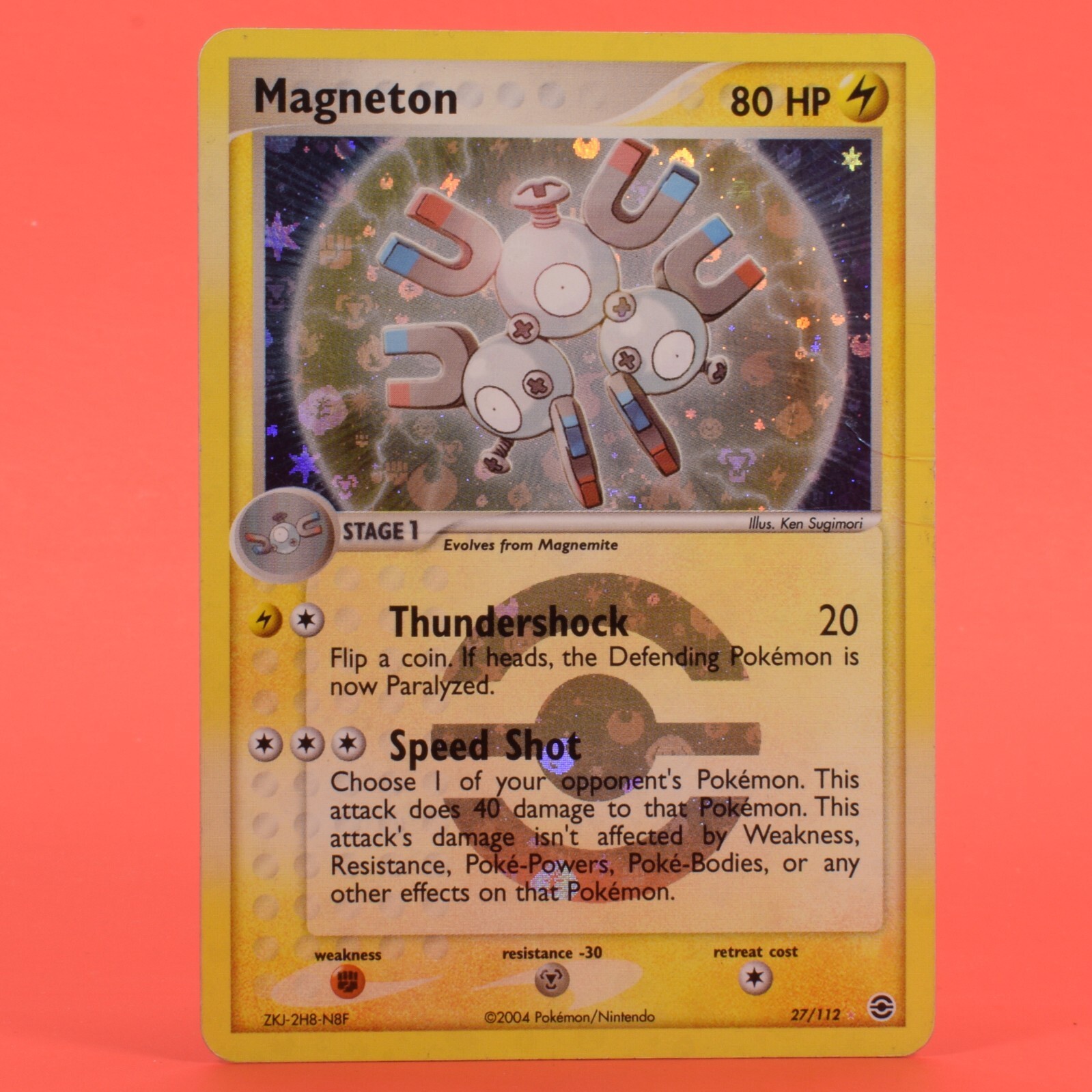 Pokemon TCG English Card ex Fire Red Leaf Green Magneton  Reverse Holo 27/112