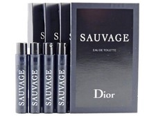 DIOR SAUVAGE EDT 1.0ml .03fl oz x 4 COLOGNE SPRAY SAMPLE VIALS