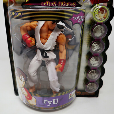 1999 RESAURUS CAPCOM STREET FIGHTER ROUND ONE RYU FIGURE MOC