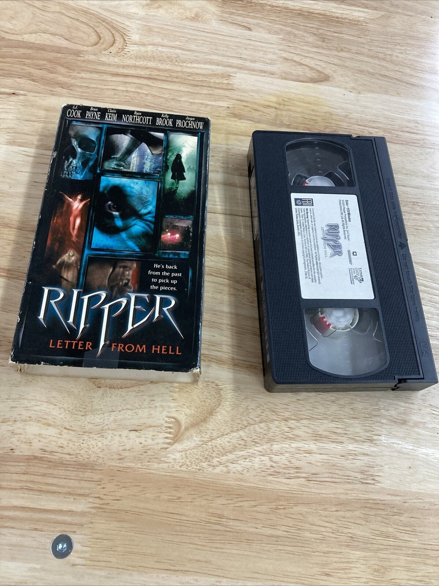 Ripper Letter from Hell VHS RARE OOP A.J. Cook Bruce Payne