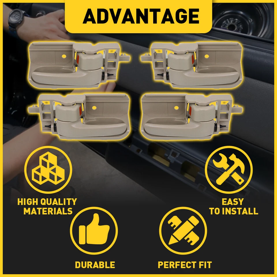 Manija de puerta interior izquierda derecha delantera trasera para Toyota Corolla Matrix 2003-2008 Foto 3 de 4