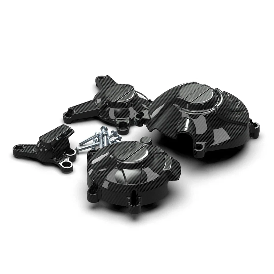 Carbon Fiber Engine Protection Cover Fit for Yamaha MT-09 XSR900 FZ09 2014-2020 Foto 3 de 3