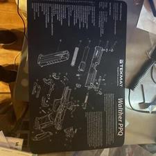 Tekmat Gun Cleaning Bench Mat Walther PPQ 11” X 17” Neoprene New