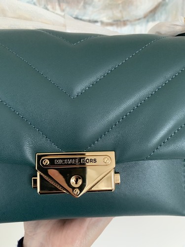 $378 NWT MICHAEL KORS CECE Medium Quilted Leather Convertible Chain shoulder Bag - Picture 6 of 11