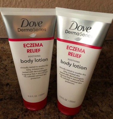 dove dermaseries eczema relief soothing body lotion 6.8 oz