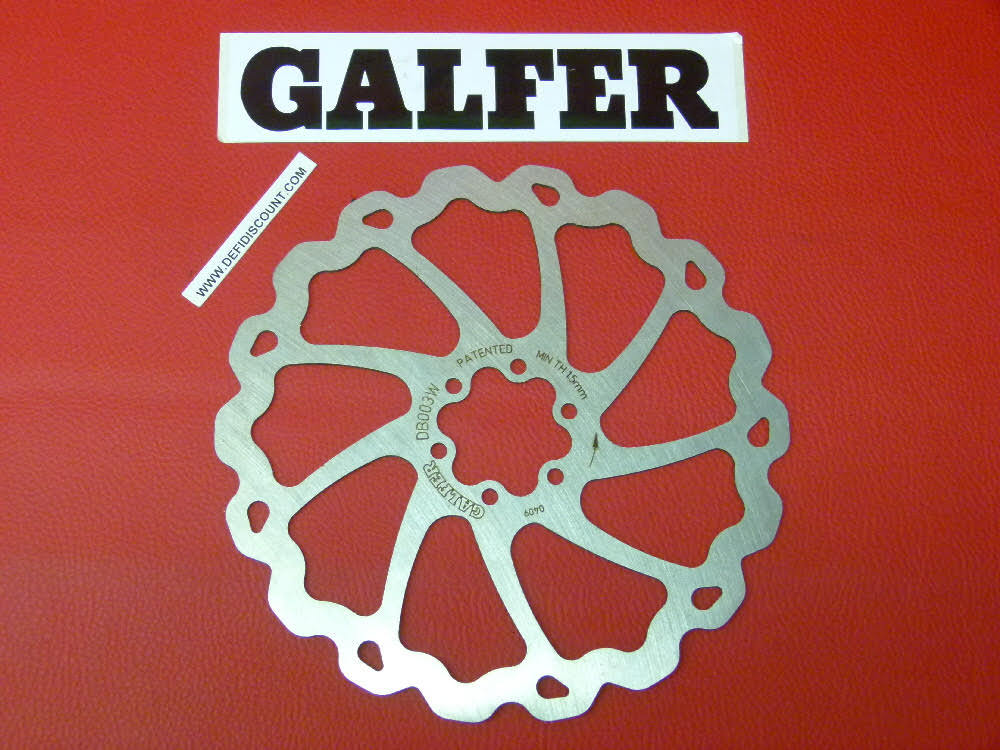 Disque Galfer DF0040W1BC péta de 203mm avec fixation 6 trous pour un freinage VTT puissant